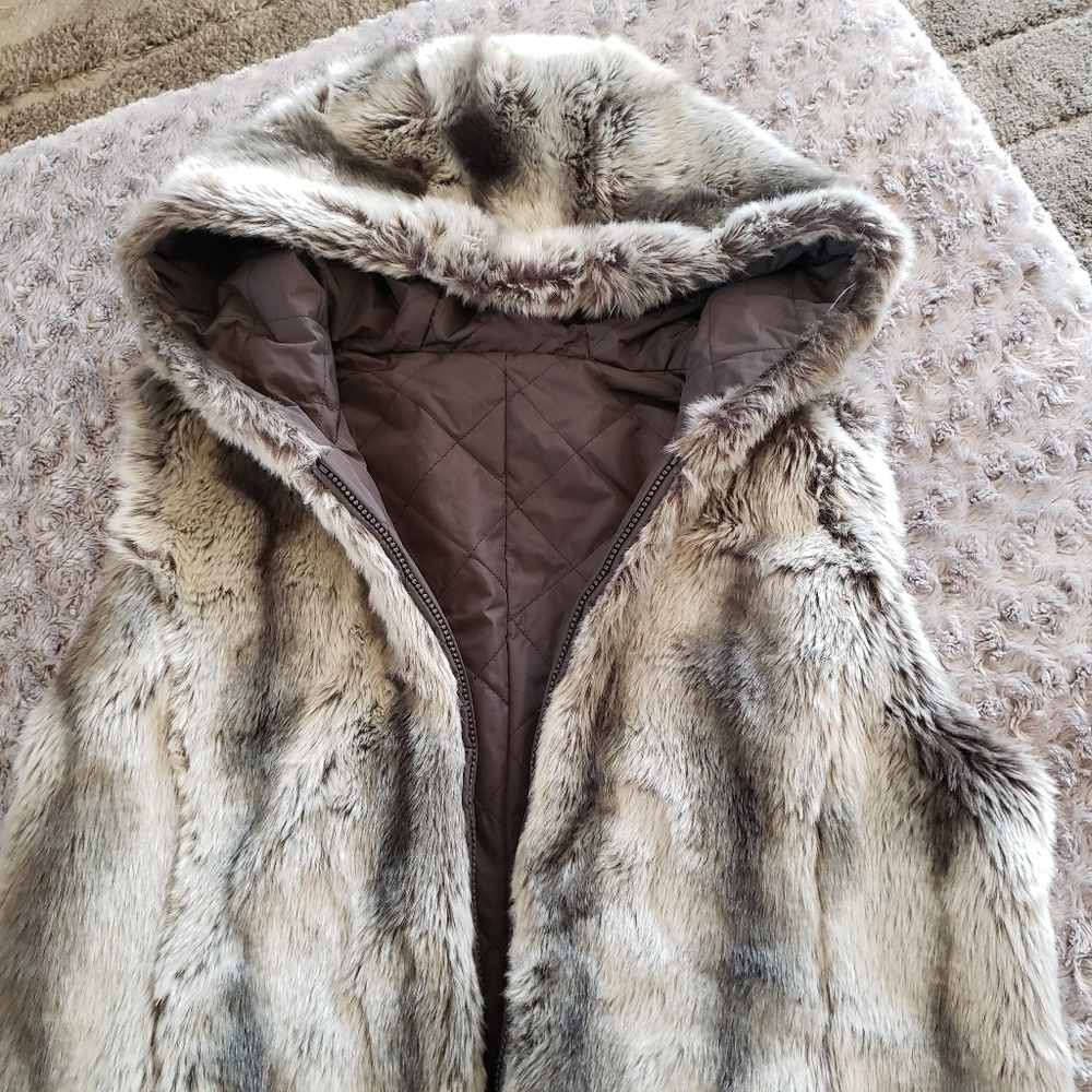 Faux Fur Reversible Vest
